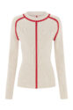 Packshot of cream jumper with red stripe, Invisible Mannequin photograph